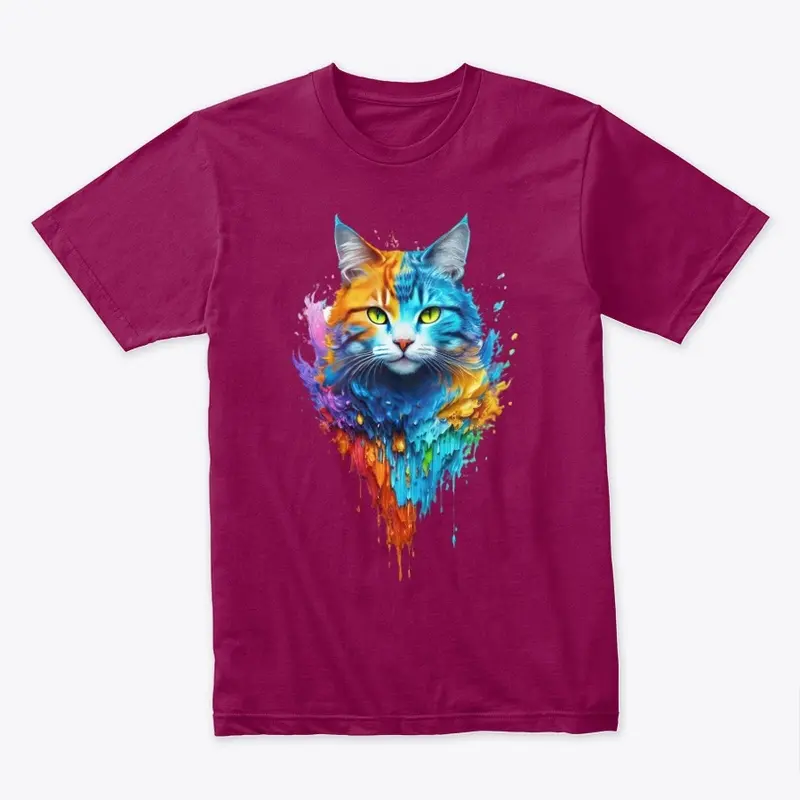 AMAZING COLORED CAT DESING 